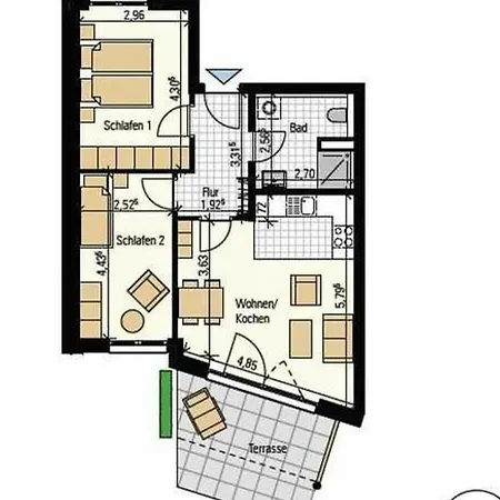 Apartment Schloss Am - Whg2 *